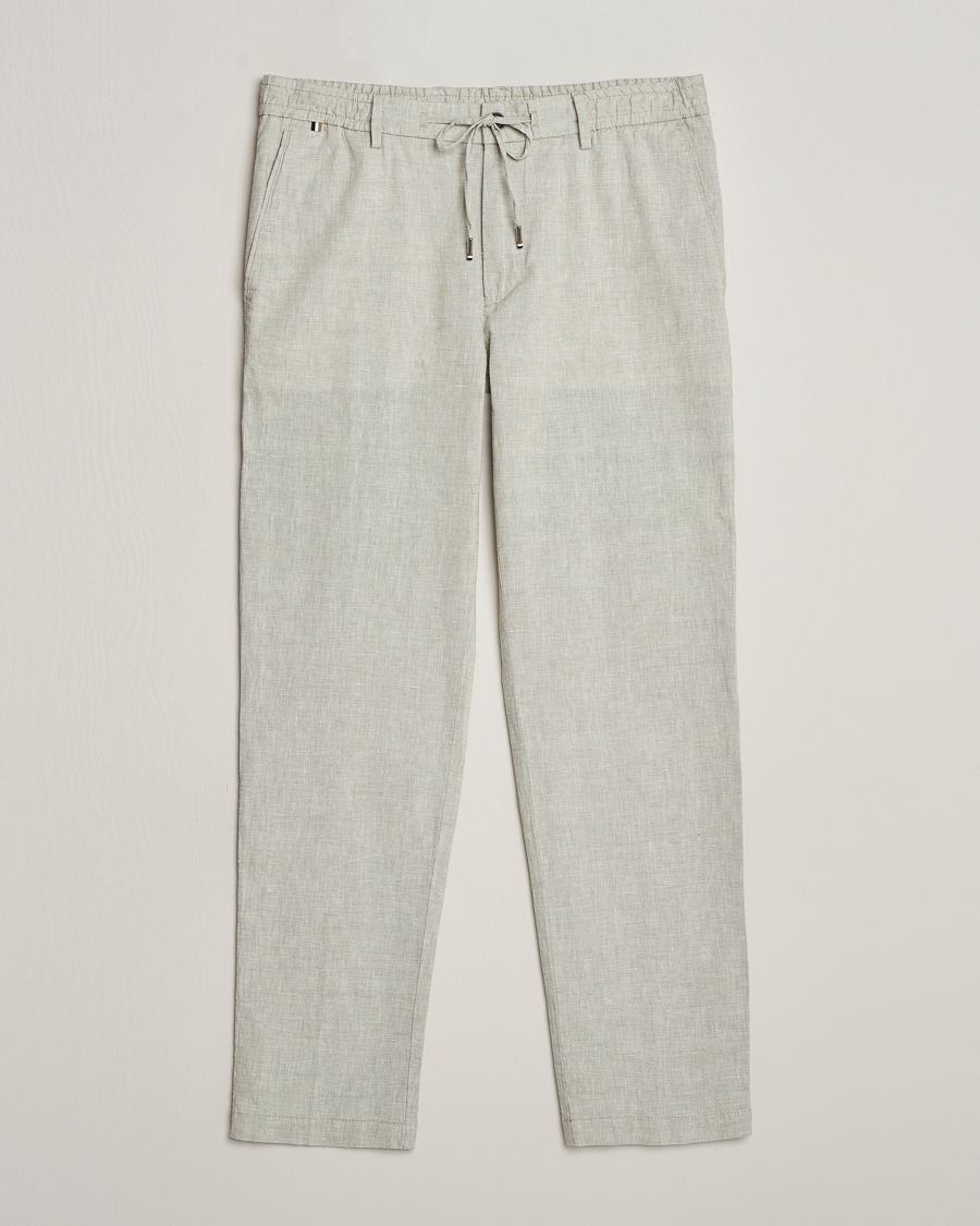 Men | Trousers | BOSS BLACK | Kane Drawstring Pants Open Green