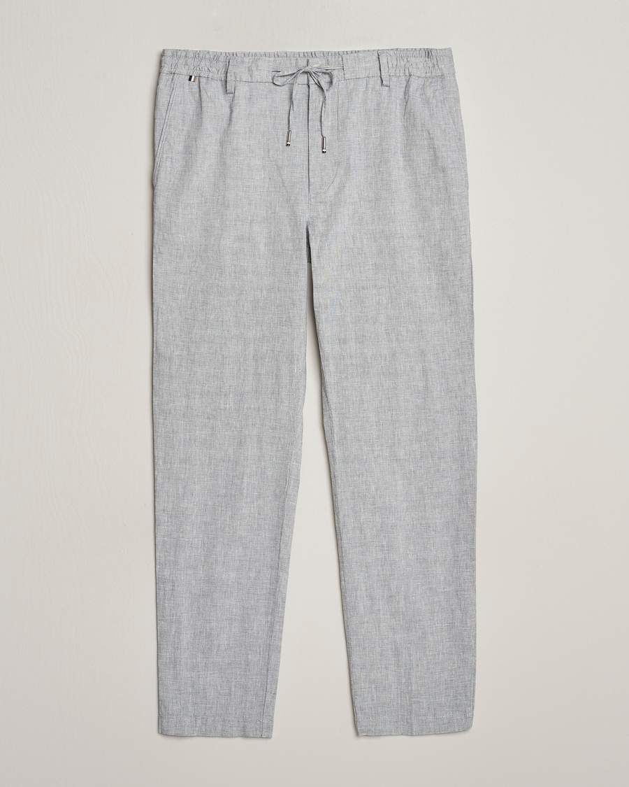 Men | Trousers | BOSS BLACK | Kane Drawstring Pants Light Blue