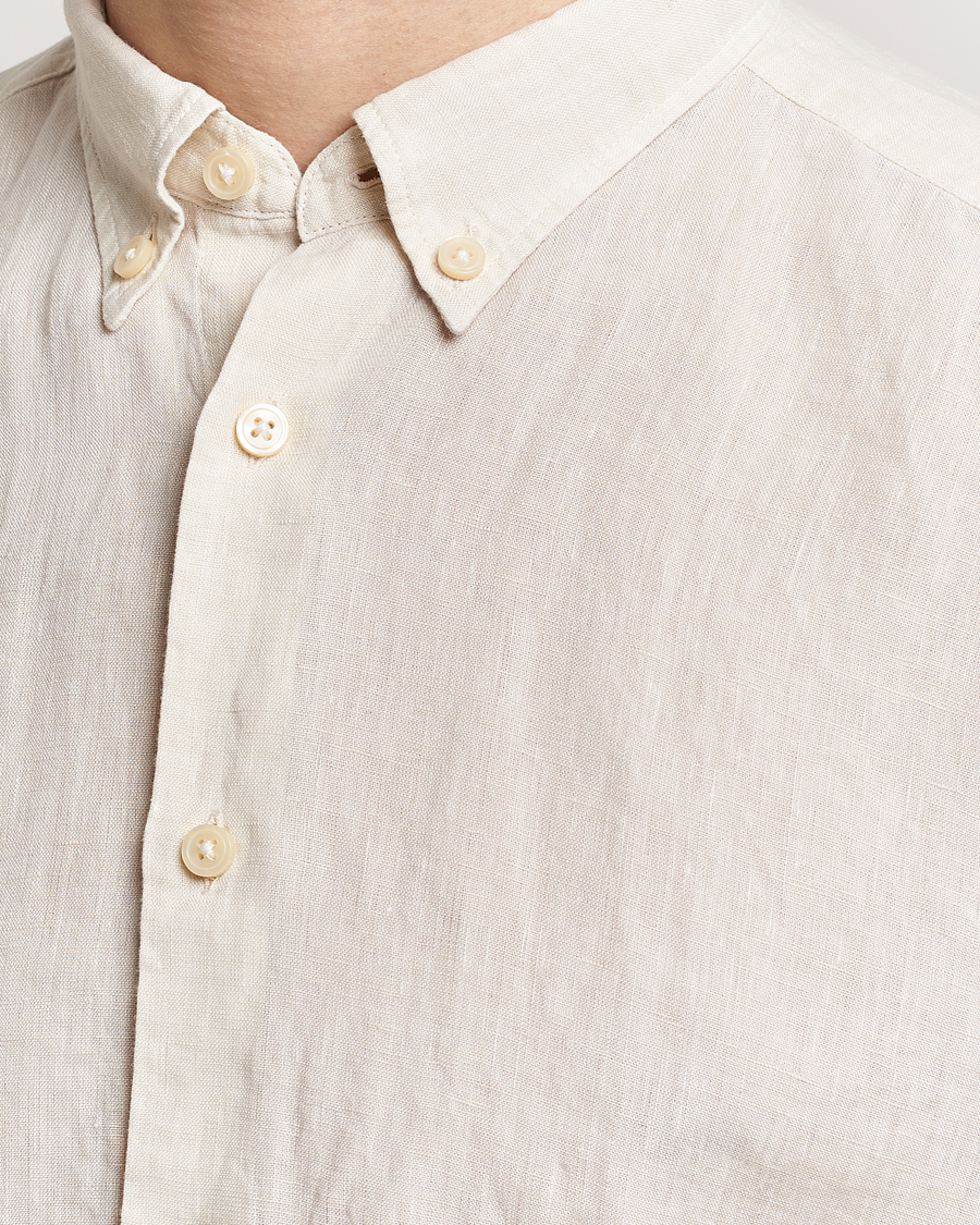 Men | Shirts | BOSS BLACK | Liam Linen Shirt Open White