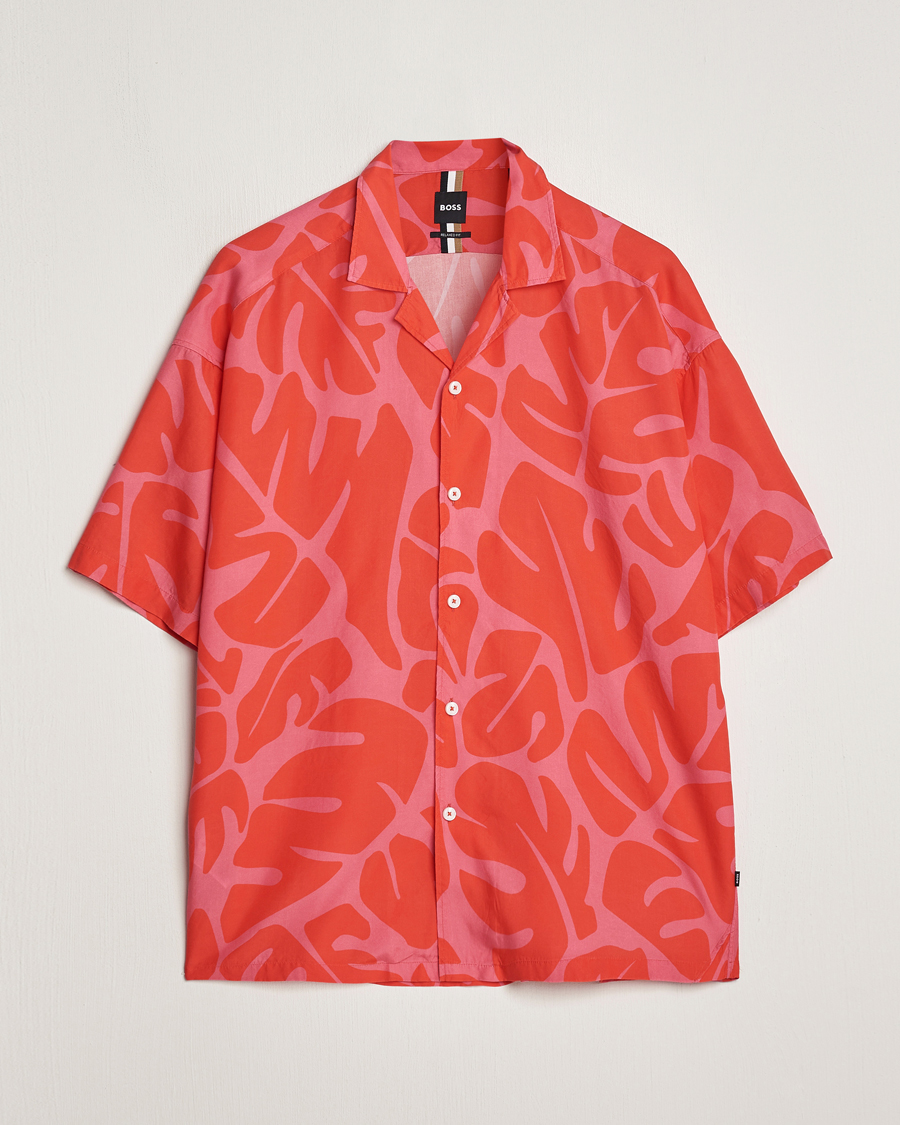 Men | Shirts | BOSS BLACK | Drew Short Sleeve Shirt Bright Red