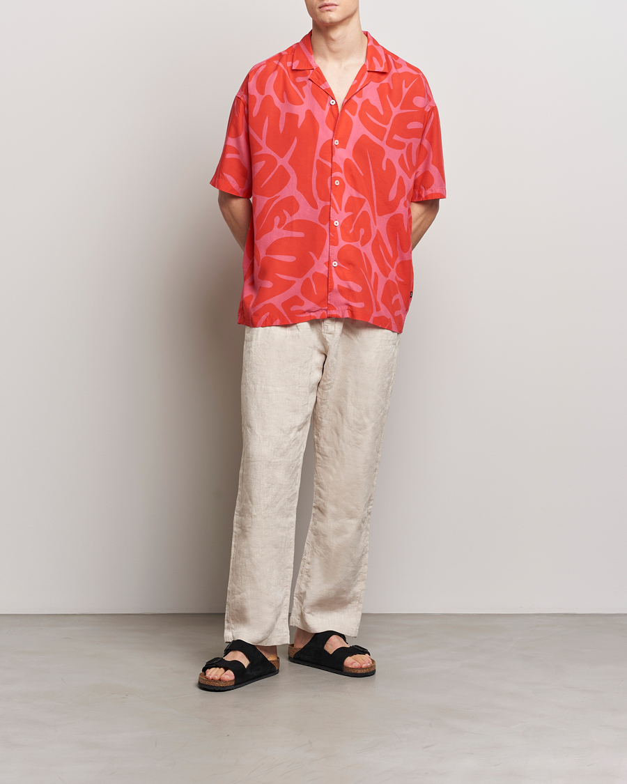 Men | Shirts | BOSS BLACK | Drew Short Sleeve Shirt Bright Red