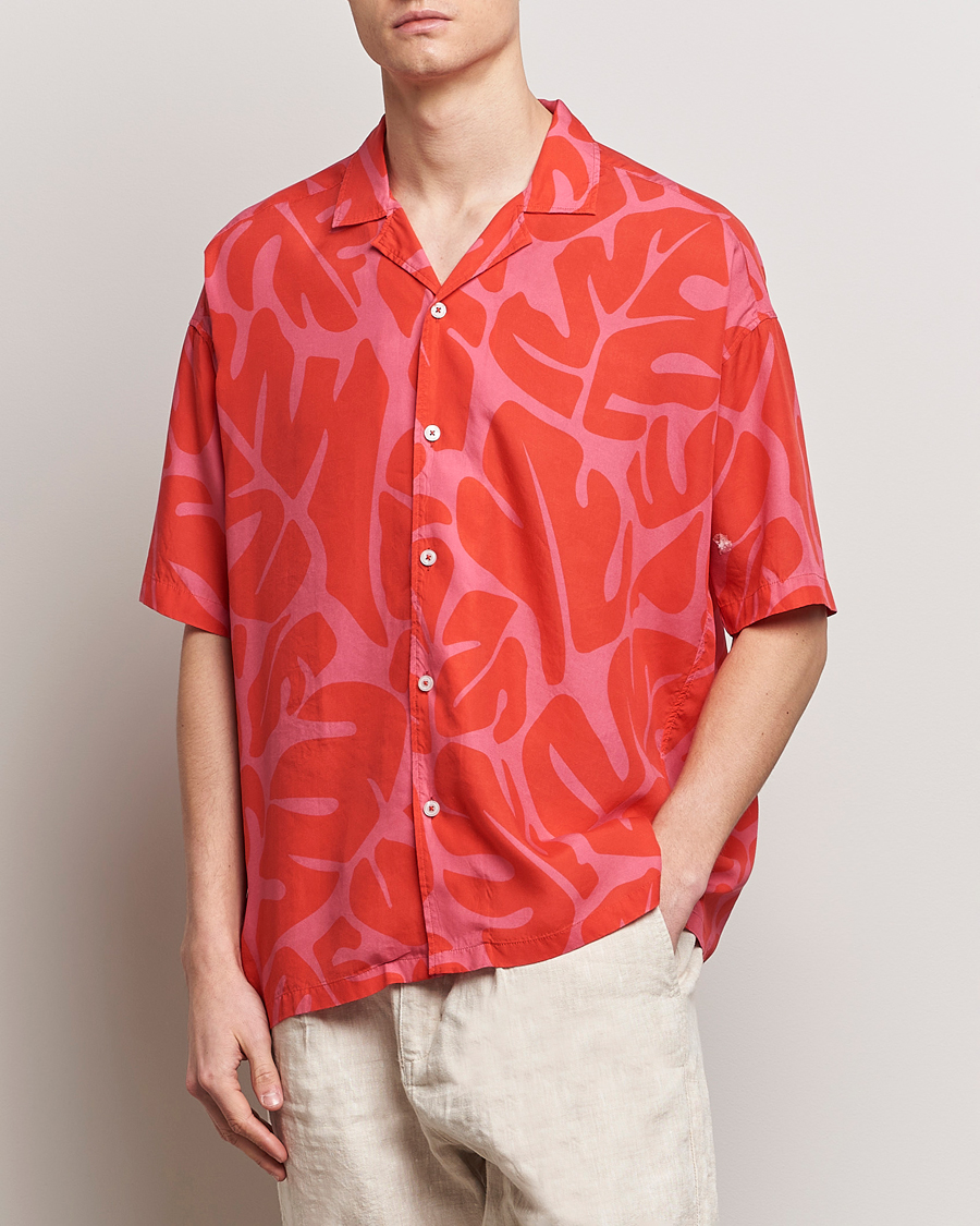 Men | Shirts | BOSS BLACK | Drew Short Sleeve Shirt Bright Red