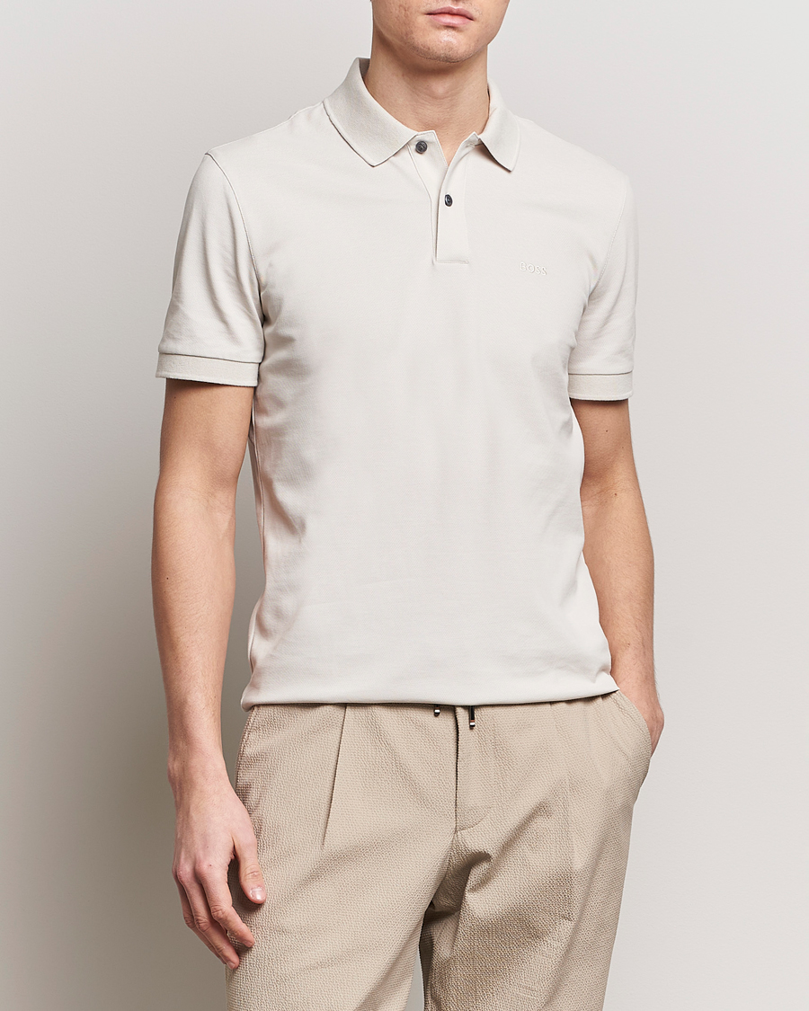 Men | Polo Shirts | BOSS BLACK | Pallas Polo Open White