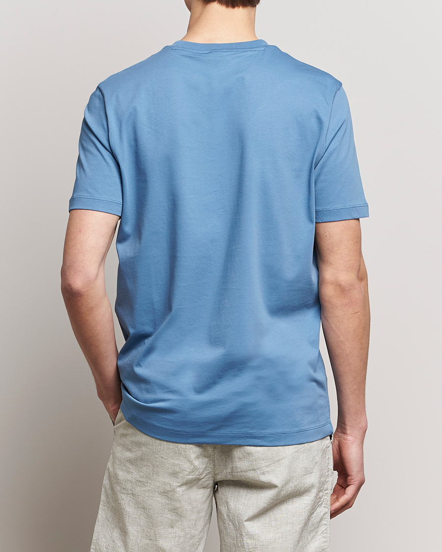 Men | T-Shirts | BOSS BLACK | Thompson Crew Neck T-Shirt Light Blue