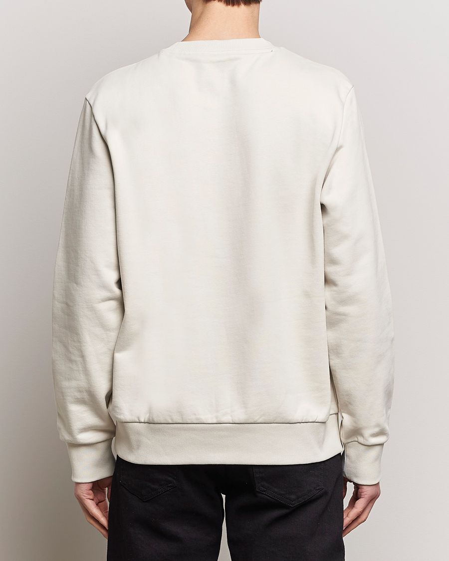 Men | Sweaters & Knitwear | BOSS BLACK | Soleri Logo Sweatshirt Open White