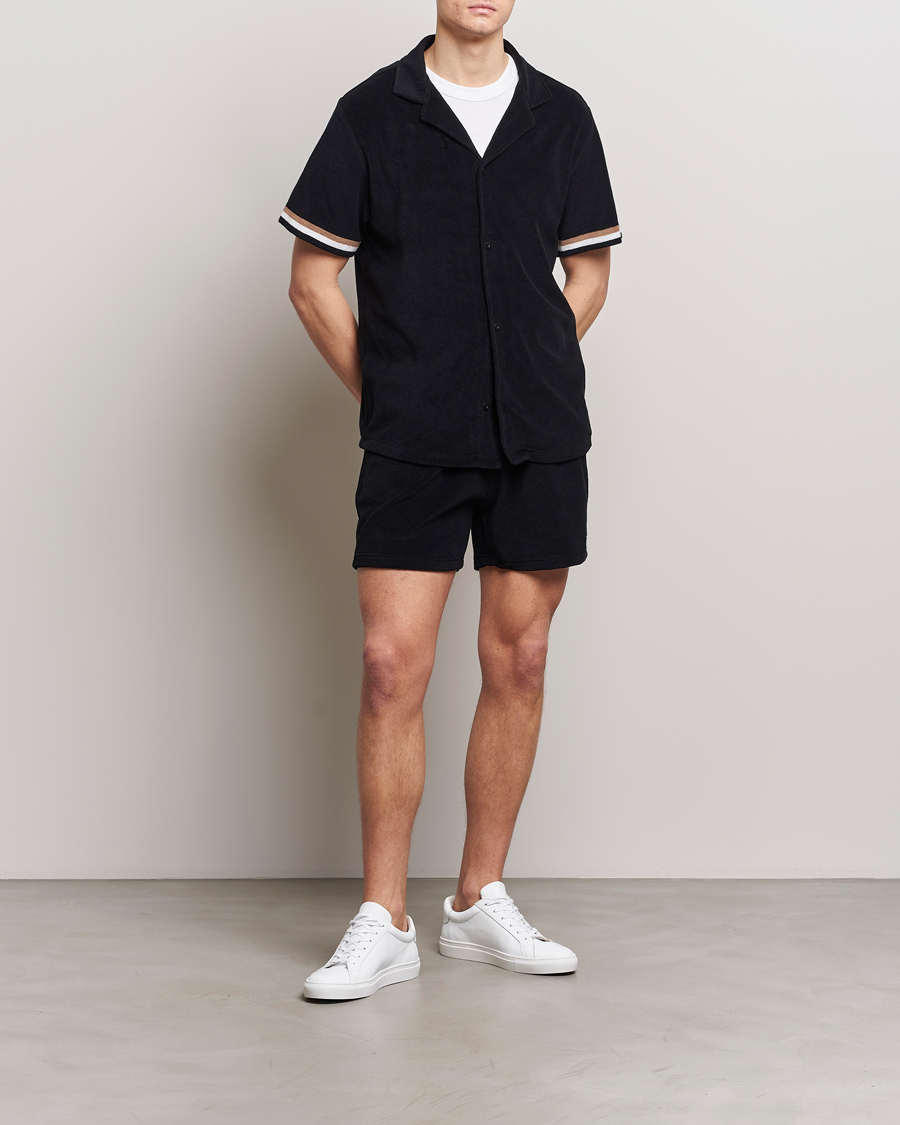 Men | Shorts | BOSS BLACK | Terry Shorts Black