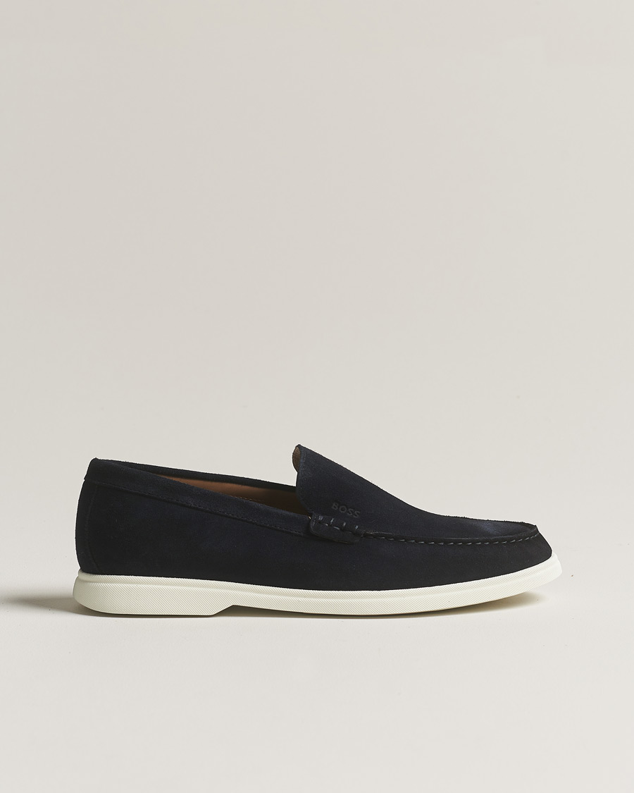 Men | BOSS BLACK Sienne Suede Loafer Dark Blue | BOSS BLACK | Sienne Suede Loafer Dark Blue