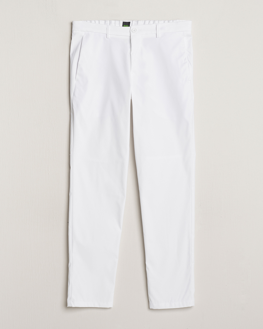 Men | Trousers | BOSS GREEN | Phoenix Golf Trousers White