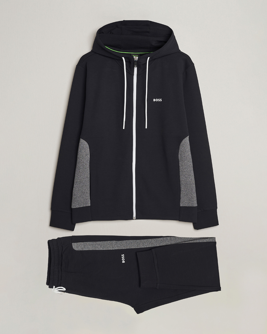 Men | Trousers | BOSS GREEN | Tracksuit Set Black