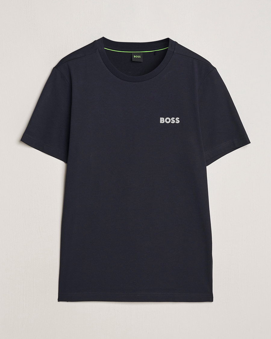 Men | T-Shirts | BOSS GREEN | Crew Neck T-Shirt Dark Blue