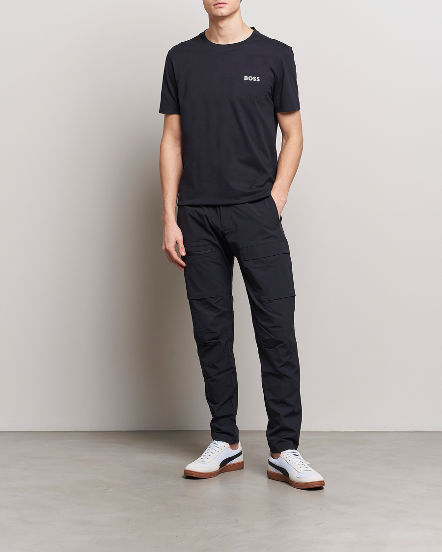 Men | T-Shirts | BOSS GREEN | Crew Neck T-Shirt Dark Blue