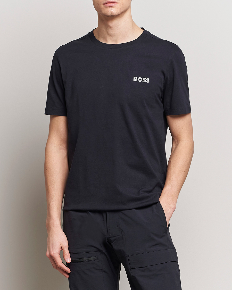 Men | T-Shirts | BOSS GREEN | Crew Neck T-Shirt Dark Blue