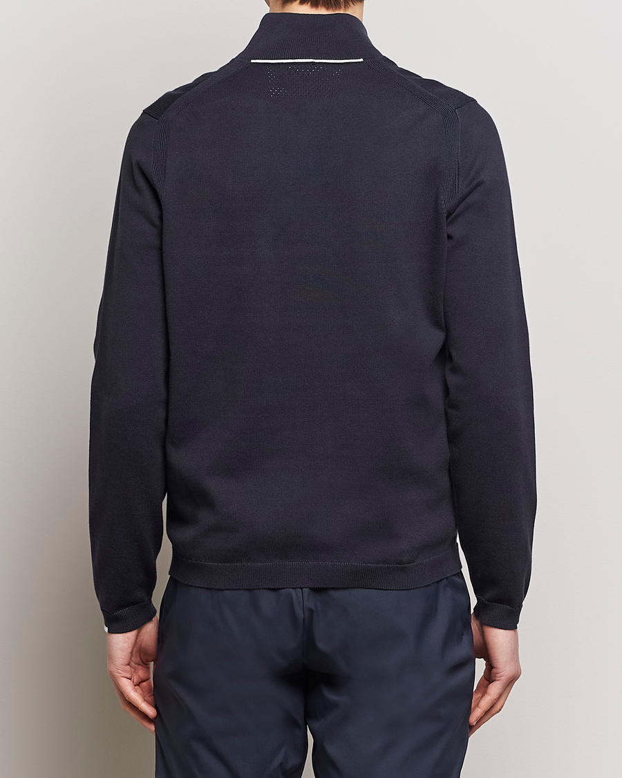 Men | Sweaters & Knitwear | BOSS GREEN | Ever Knitted Half Zip Dark Blue