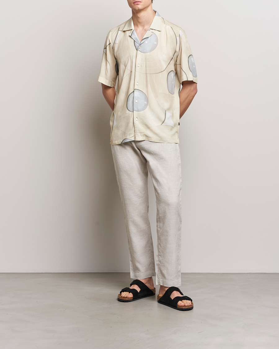 Men | Trousers | BOSS ORANGE | Sanderson Linen Pants Light Beige