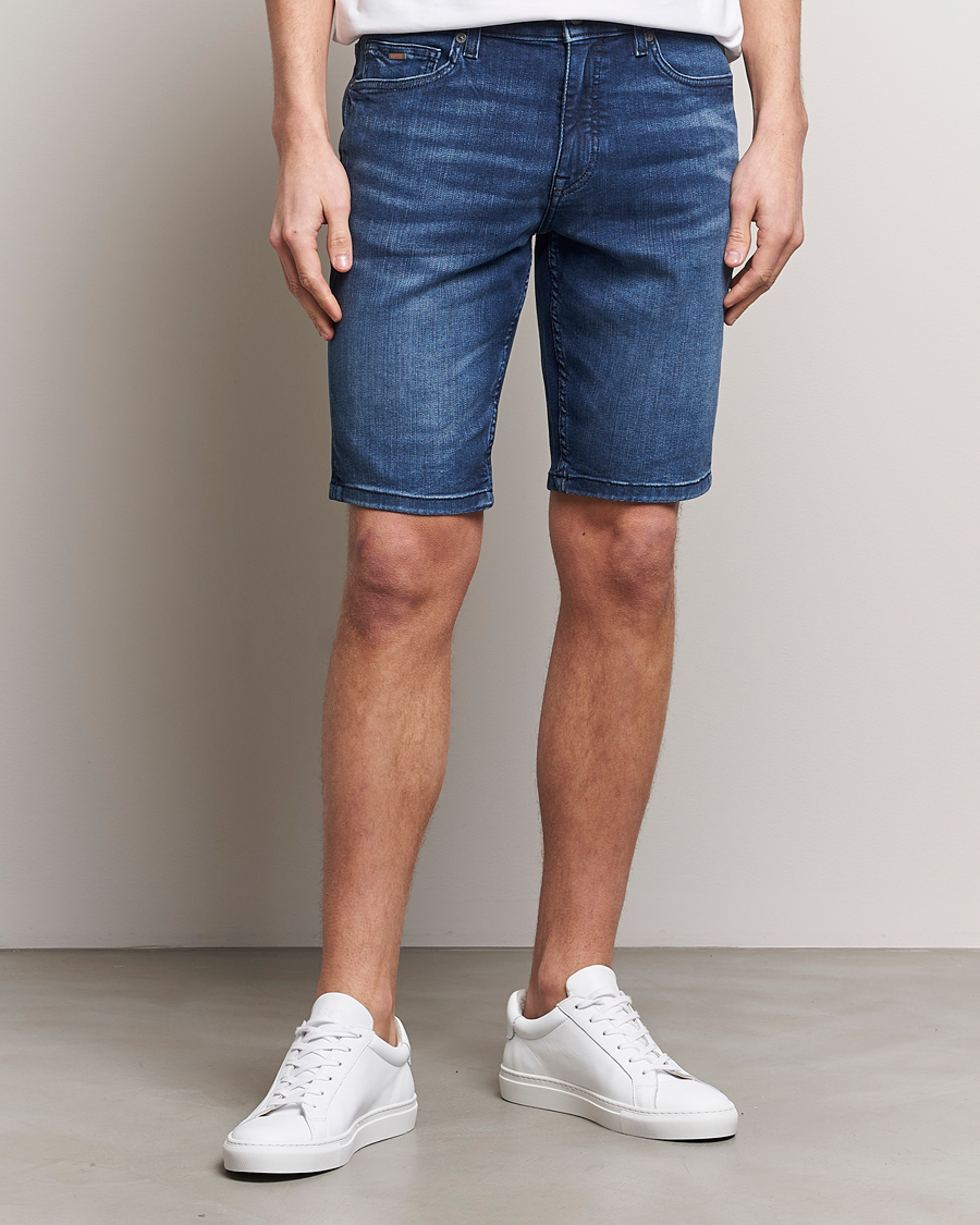 Men | BOSS ORANGE | BOSS ORANGE | Delaware Jeans Shorts Navy