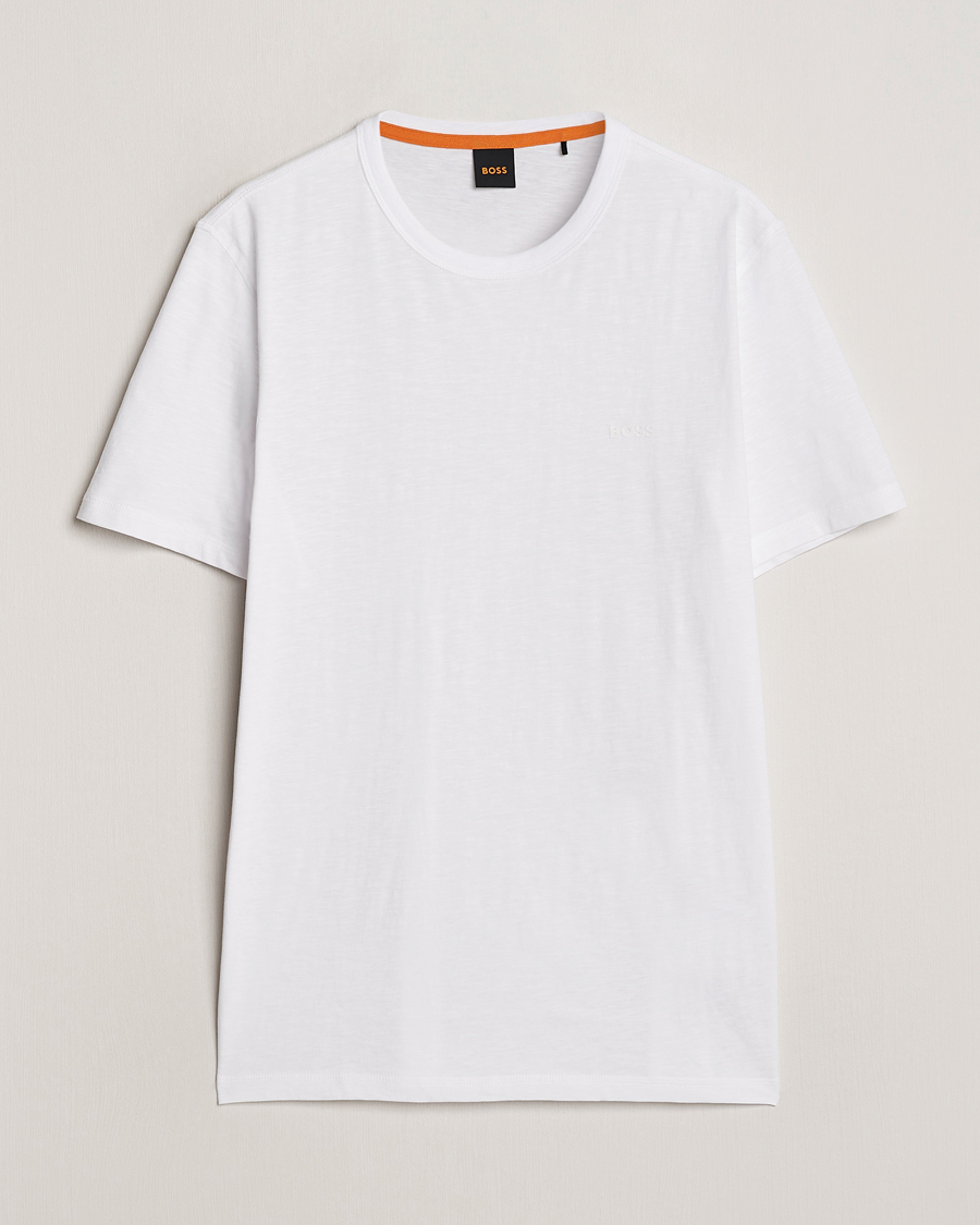 Men | T-Shirts | BOSS ORANGE | Tegood Crew Neck T-Shirt White