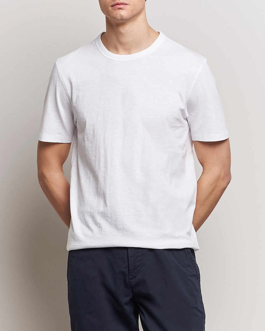 Men | BOSS ORANGE | BOSS ORANGE | Tegood Crew Neck T-Shirt White