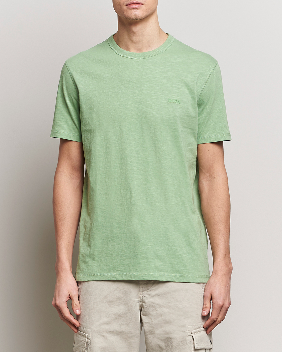 Men |  | BOSS ORANGE | Tegood Crew Neck T-Shirt Open Green