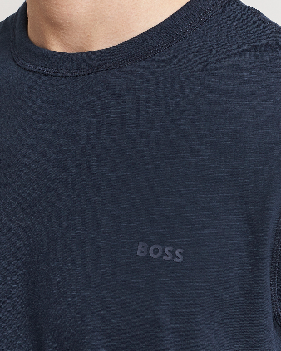 Men | T-Shirts | BOSS ORANGE | Tegood Crew Neck T-Shirt Dark Blue