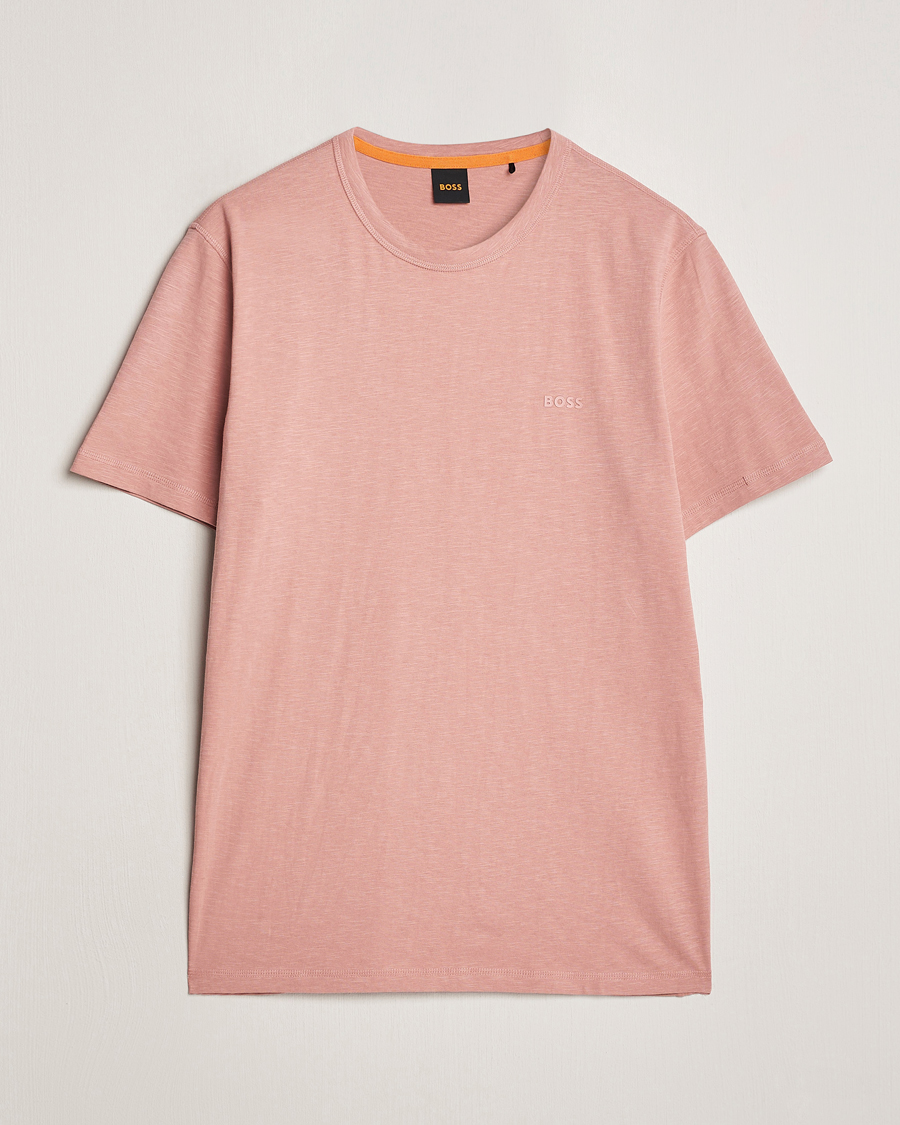 Men | T-Shirts | BOSS ORANGE | Tegood Crew Neck T-Shirt Open Pink