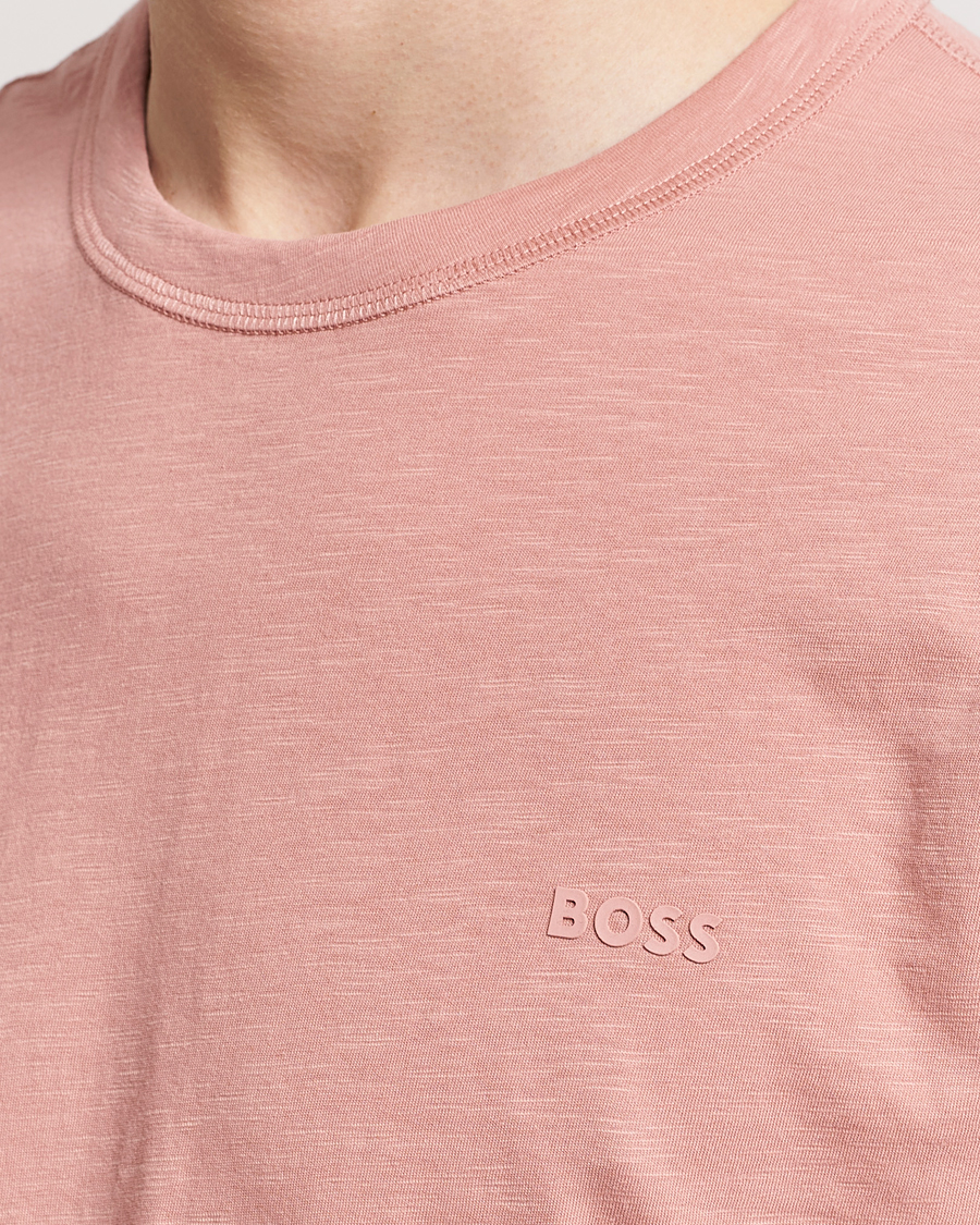 Men | T-Shirts | BOSS ORANGE | Tegood Crew Neck T-Shirt Open Pink
