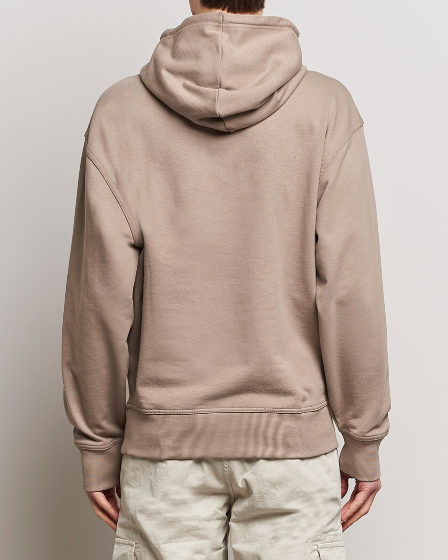 Men | Sweaters & Knitwear | BOSS ORANGE | WeSmall Logo Hoodie Open Brown