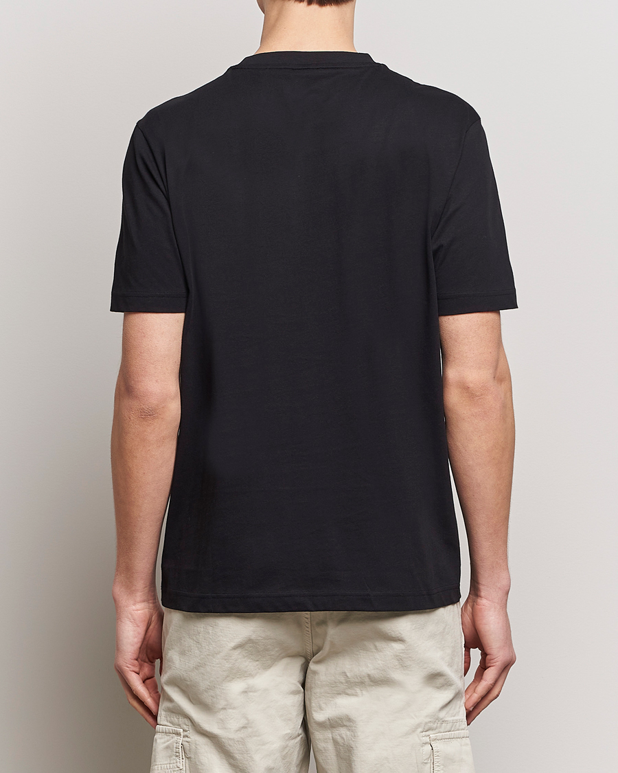 Men | T-Shirts | BOSS ORANGE | Printed Crew Neck T-Shirt Black