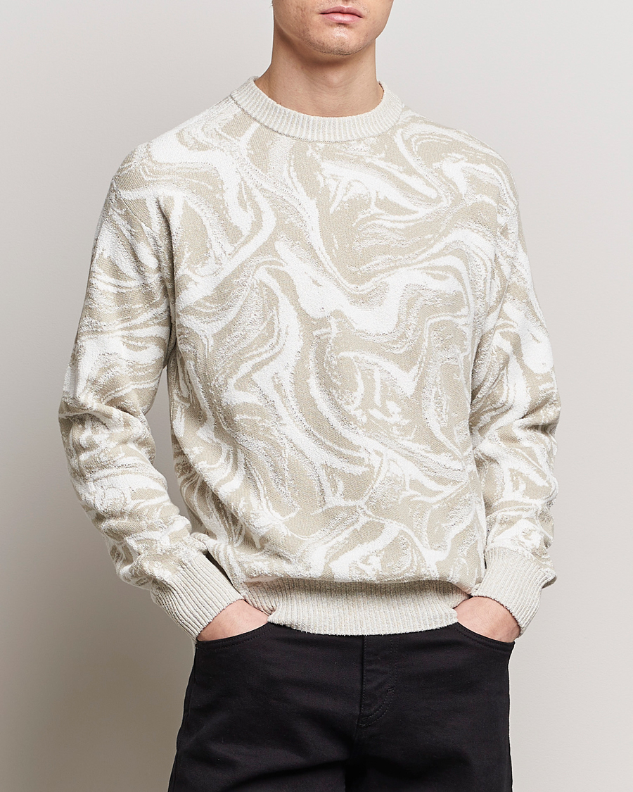 Men | Sweatshirts | BOSS ORANGE | Kliam Printed Sweatshirt Light Beige