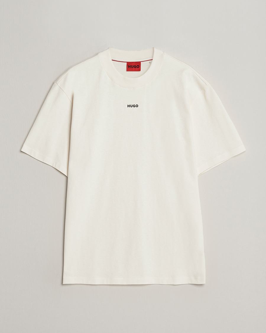 Men | T-Shirts | HUGO | Dapolino Crew Neck T-Shirt Open White