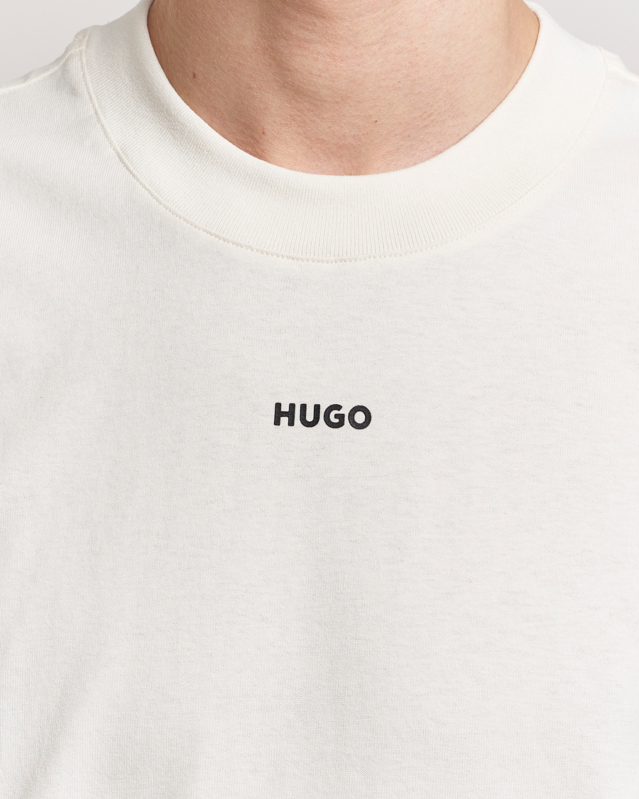 Men | T-Shirts | HUGO | Dapolino Crew Neck T-Shirt Open White