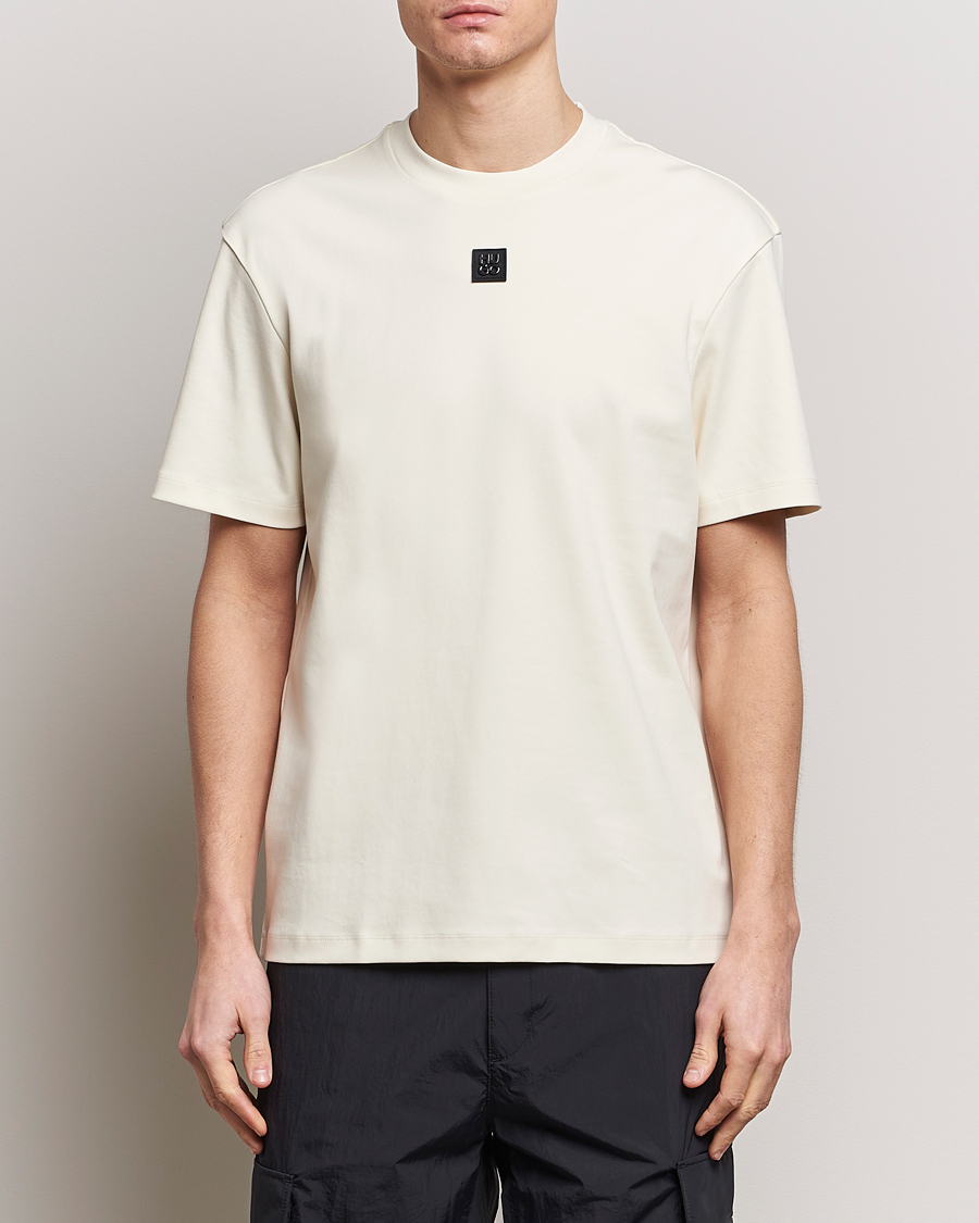 Men | HUGO | HUGO | Dalile Logo Crew Neck T-Shirt Open White