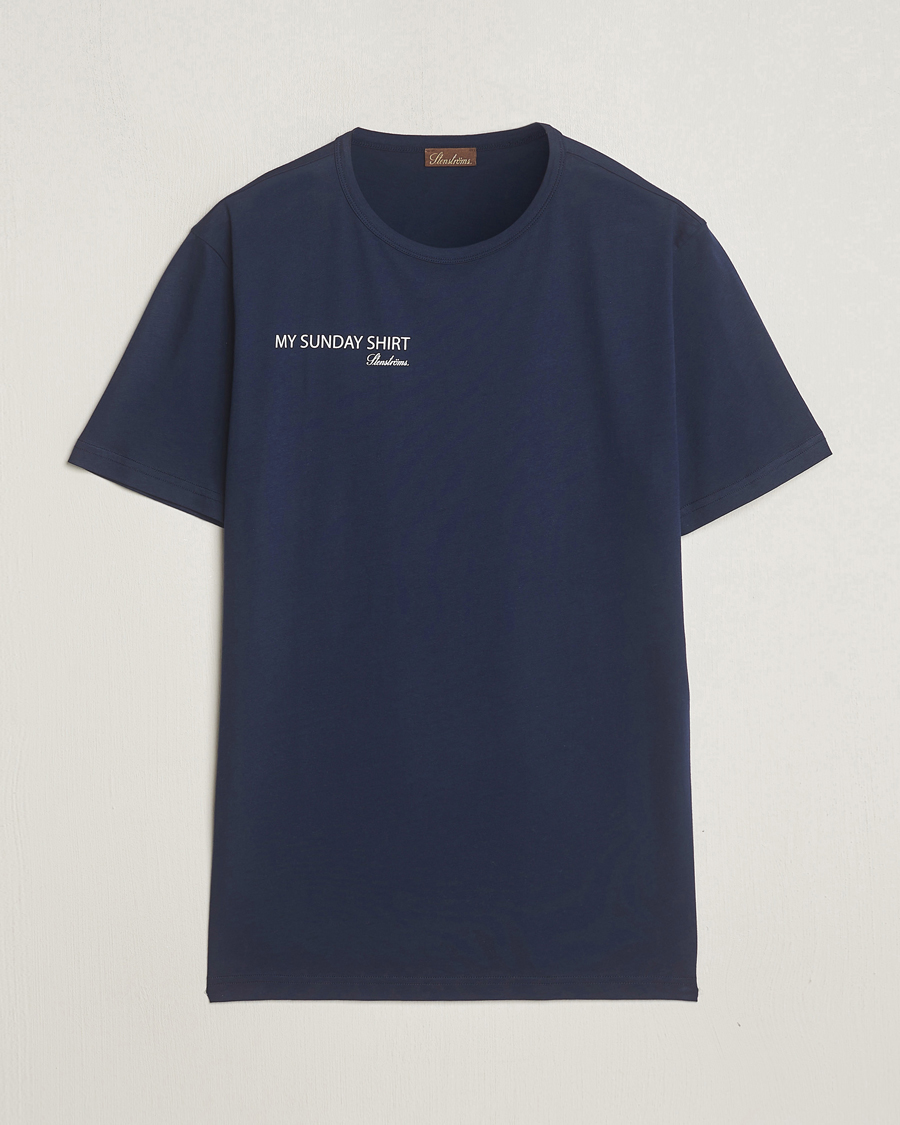 Men | T-Shirts | Stenströms | Sunday T-shirt  Navy