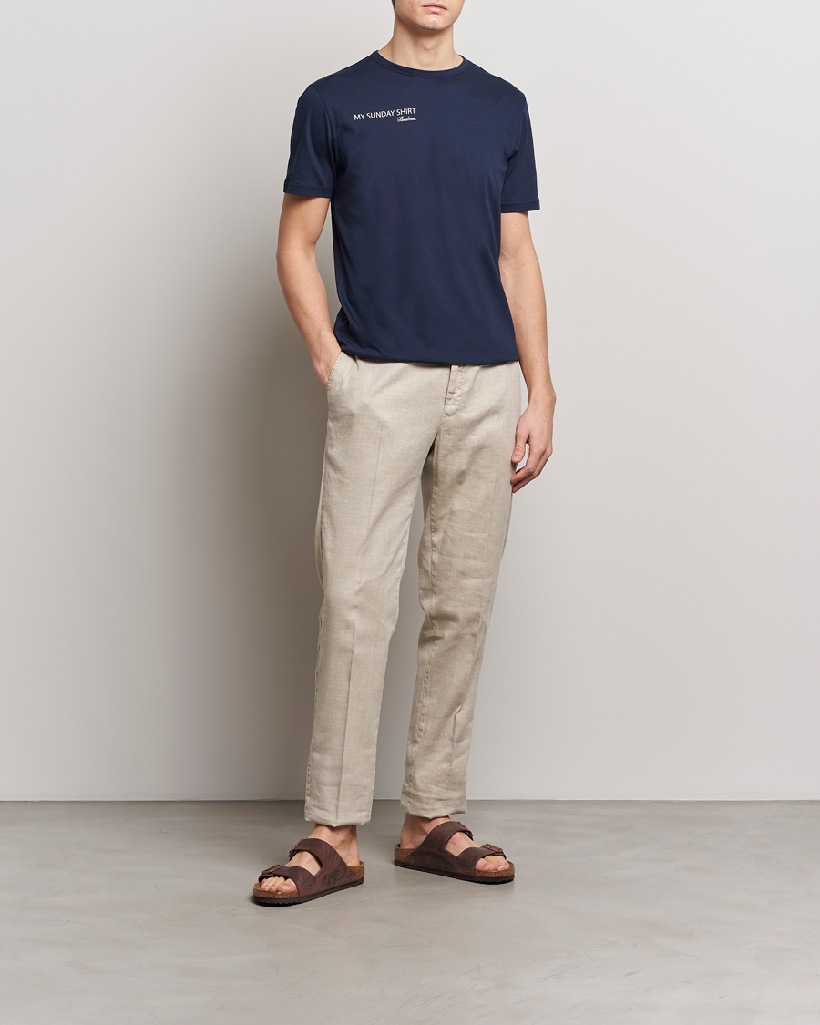 Men | T-Shirts | Stenströms | Sunday T-shirt  Navy
