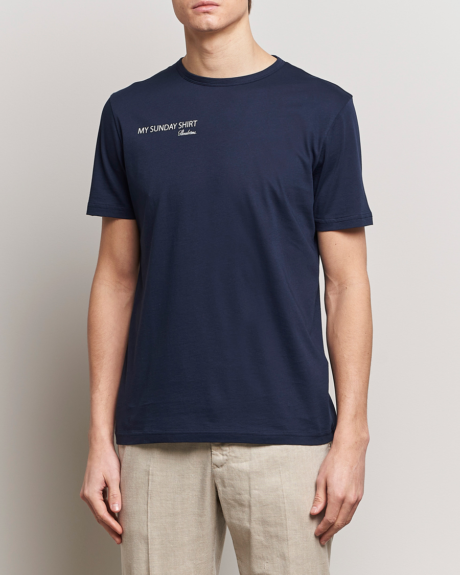 Men | T-Shirts | Stenströms | Sunday T-shirt  Navy