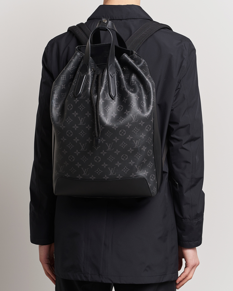 Men | Pre-owned Accessories | Louis Vuitton Pre-Owned | Explorer Backpack Monogram Eclipse