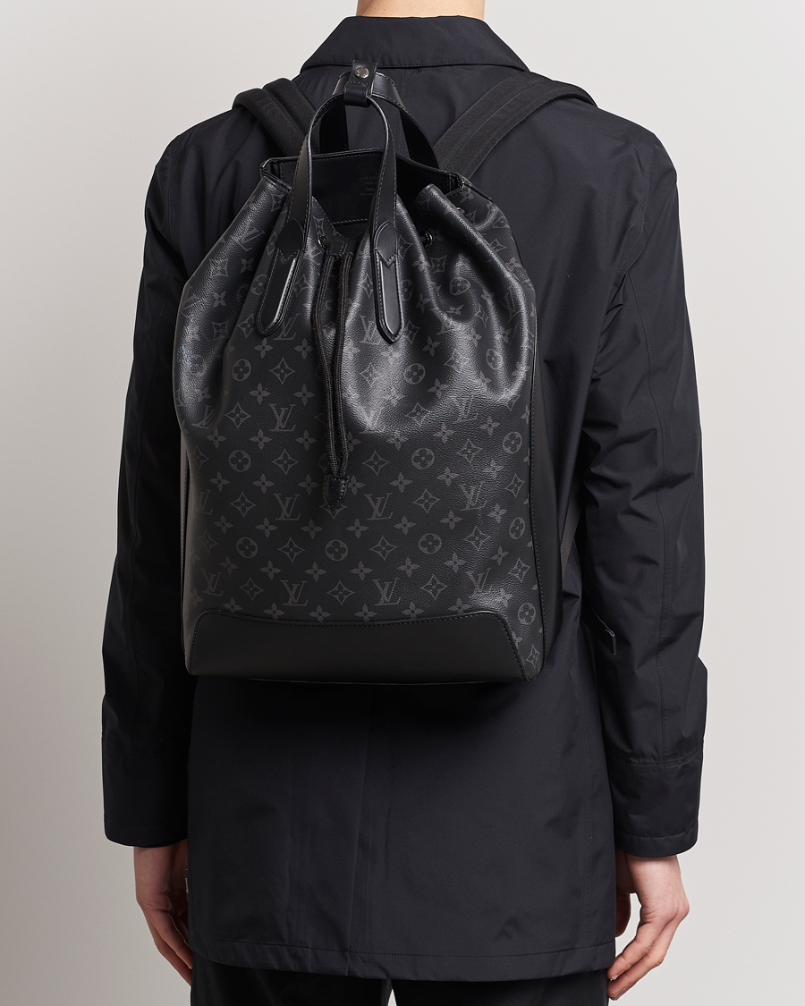 Men | Louis Vuitton Pre-Owned Explorer Backpack Monogram Eclipse | Louis Vuitton Pre-Owned | Explorer Backpack Monogram Eclipse