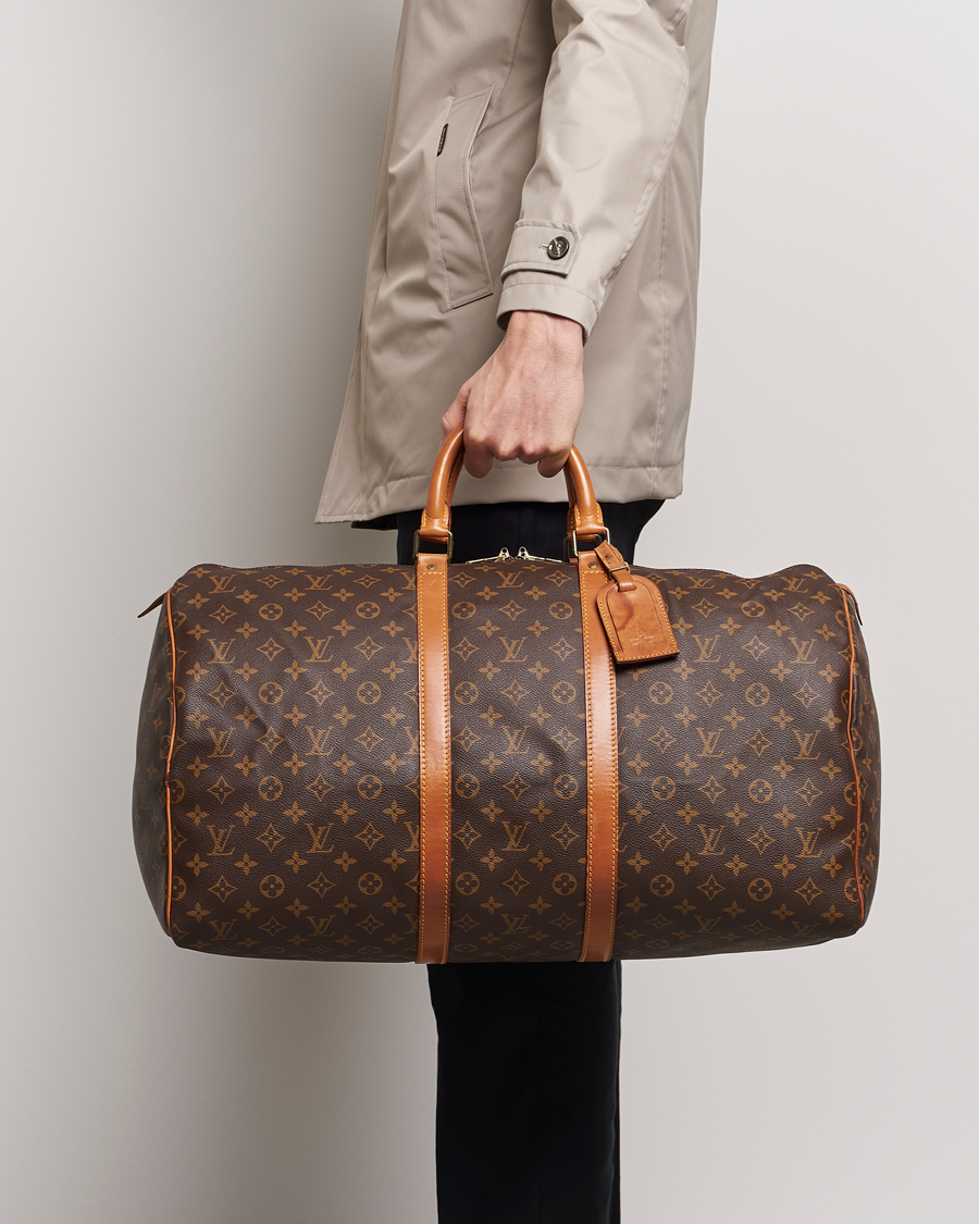 Men | Louis Vuitton Pre-Owned Keepall 55 Bag Monogram | Louis Vuitton Pre-Owned | Keepall 55 Bag Monogram
