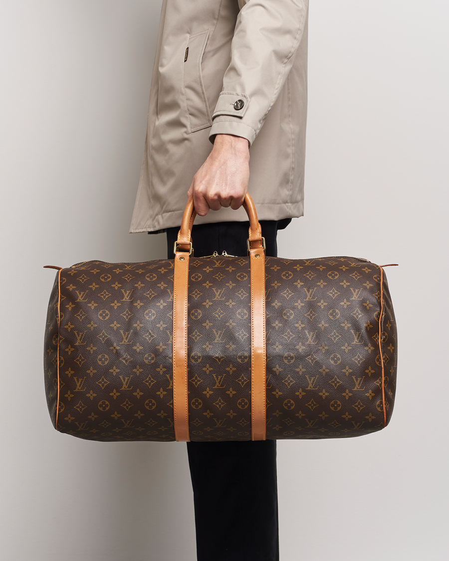 Men | Louis Vuitton Pre-Owned Keepall 55 Bag Monogram | Louis Vuitton Pre-Owned | Keepall 55 Bag Monogram
