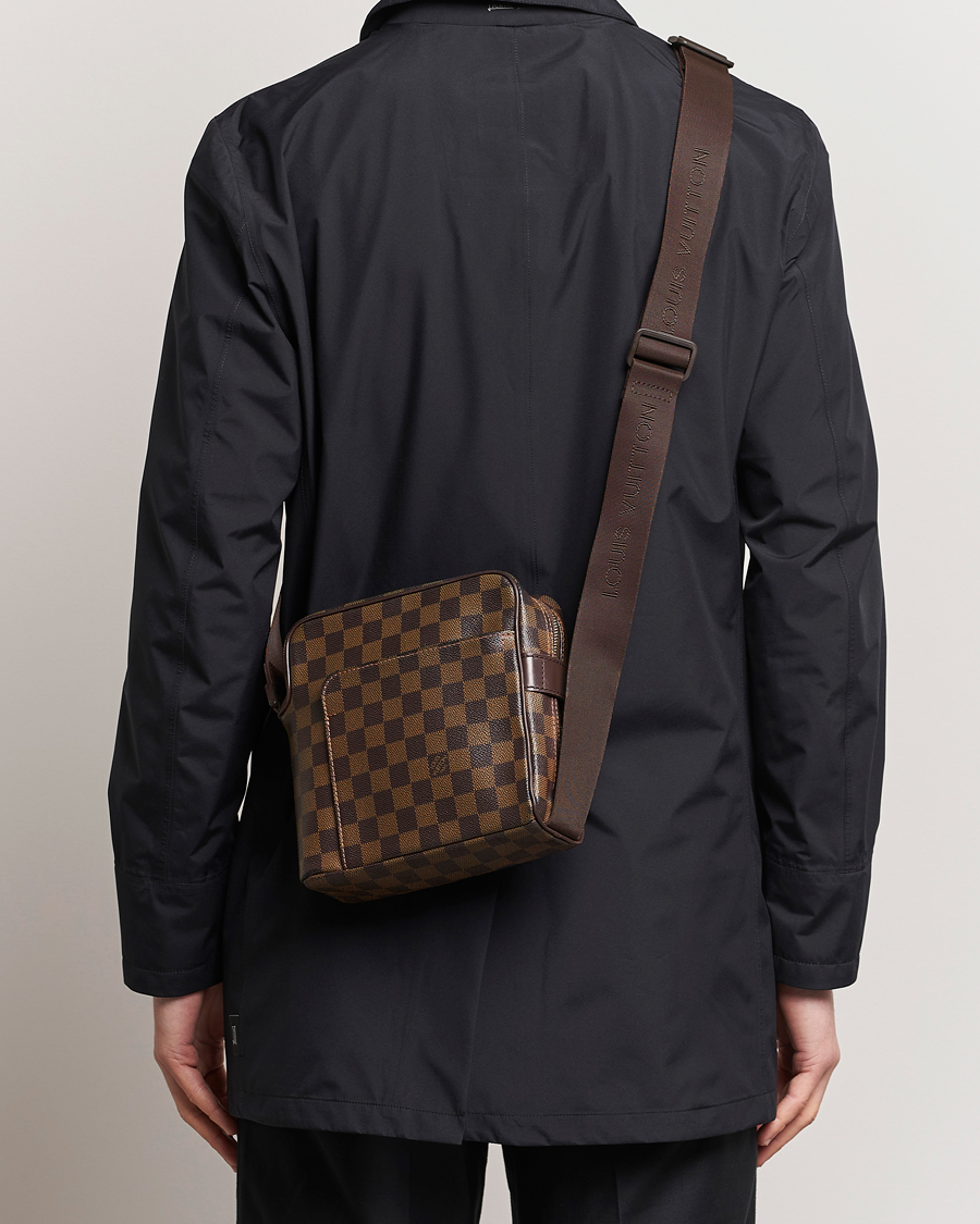 Men | Pre-owned Accessories | Louis Vuitton Pre-Owned | Olaf Shoulder Bag Damier Ebene 