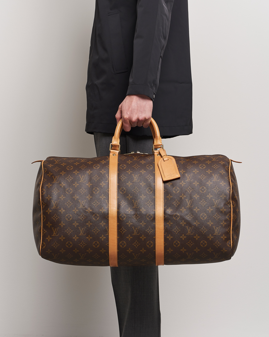 Men | Pre-owned Accessories | Louis Vuitton Pre-Owned | Keepall 55 Monogram 