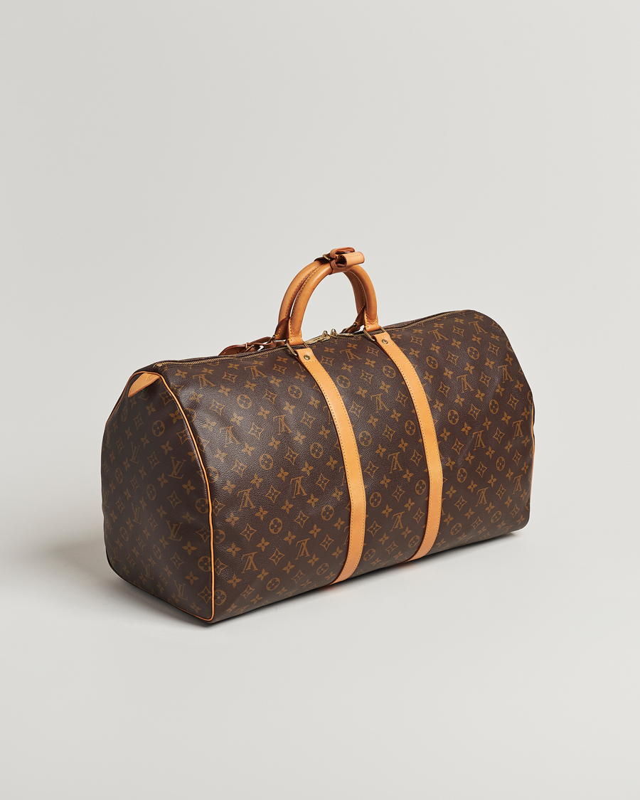 Men | New product images | Louis Vuitton Pre-Owned | Keepall 55 Monogram 