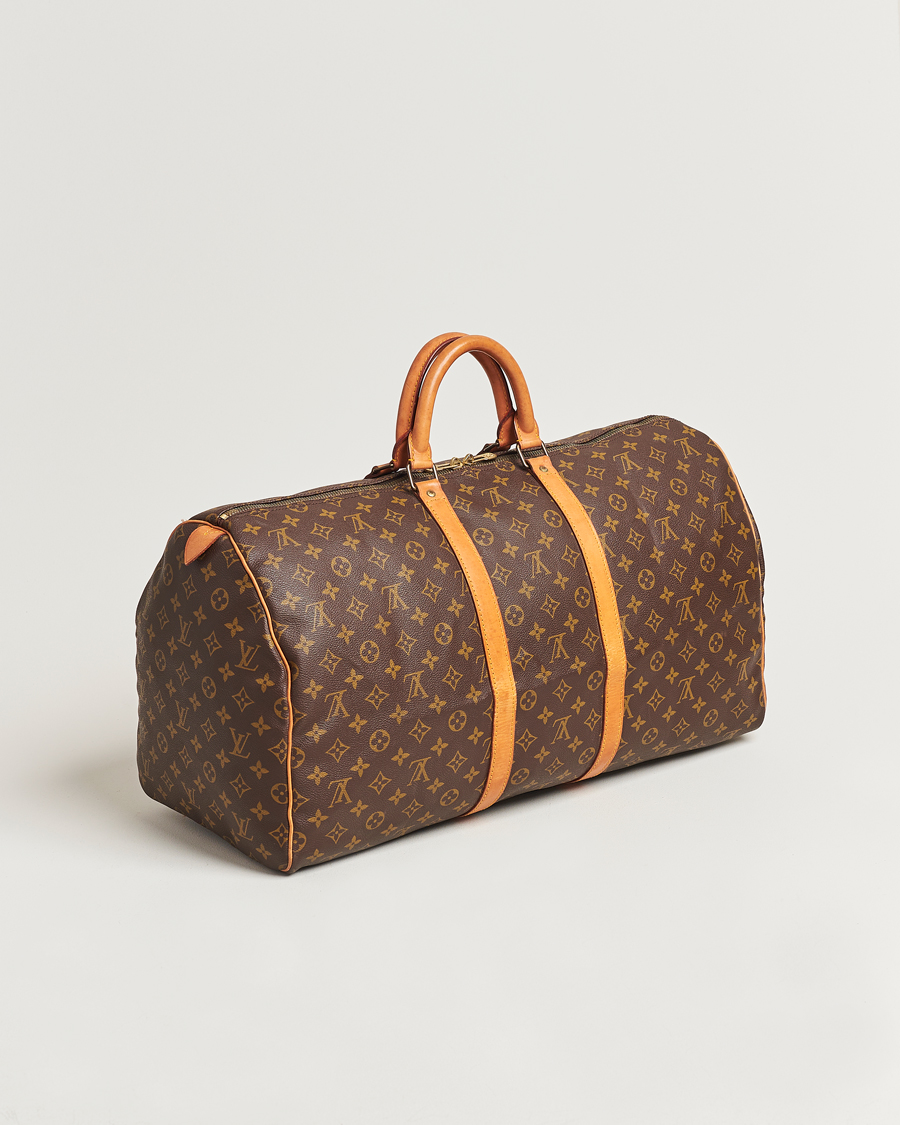 Men | Louis Vuitton Pre-Owned Keepall 55 Bag Monogram | Louis Vuitton Pre-Owned | Keepall 55 Bag Monogram