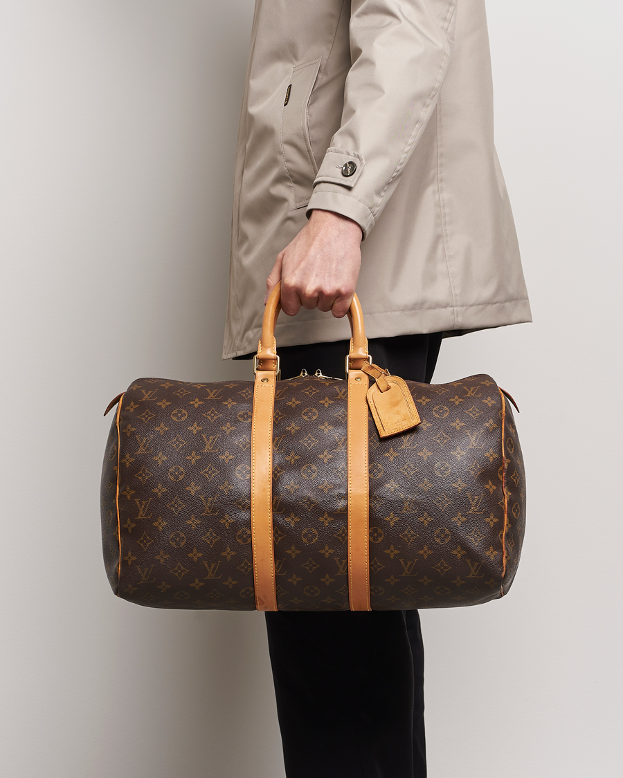 Men |  | Louis Vuitton Pre-Owned | Keepall 45 Bag Monogram 