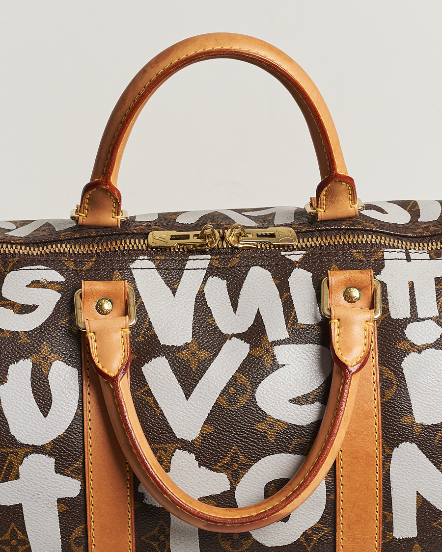 Men | Louis Vuitton Pre-Owned Keepall 50 Bag Graffiti | Louis Vuitton Pre-Owned | Keepall 50 Bag Graffiti