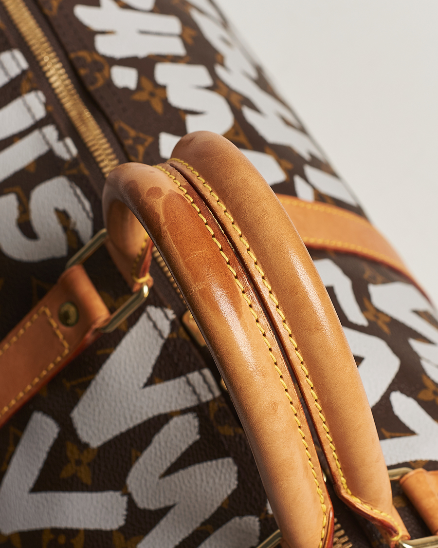 Men | Louis Vuitton Pre-Owned Keepall 50 Bag Graffiti | Louis Vuitton Pre-Owned | Keepall 50 Bag Graffiti