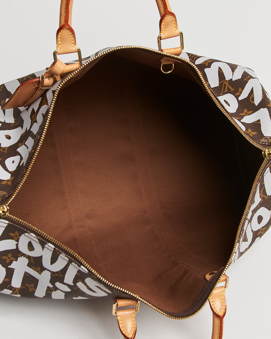 Men | Louis Vuitton Pre-Owned Keepall 50 Bag Graffiti | Louis Vuitton Pre-Owned | Keepall 50 Bag Graffiti