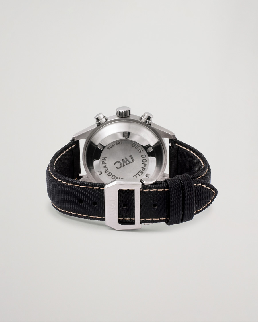 Men | IWC Pre-Owned Doppelchronograph IW3713 Silver | IWC Pre-Owned | Doppelchronograph IW3713 Silver