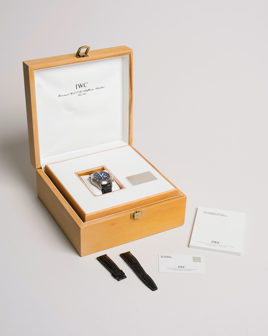 Men | IWC Pre-Owned Doppelchronograph IW3713 Silver | IWC Pre-Owned | Doppelchronograph IW3713 Silver