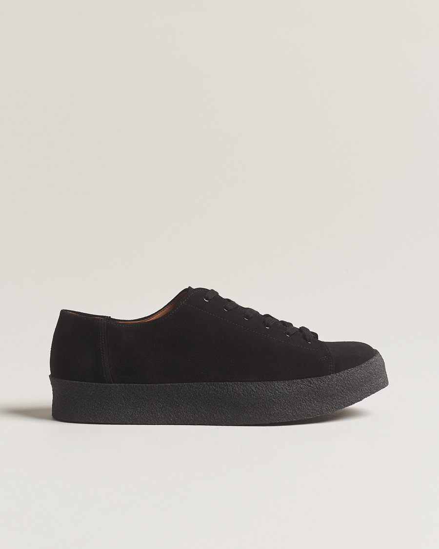 Men | Sanders Ash Suede Monkey Shoe Black | Sanders | Ash Suede Monkey Shoe Black