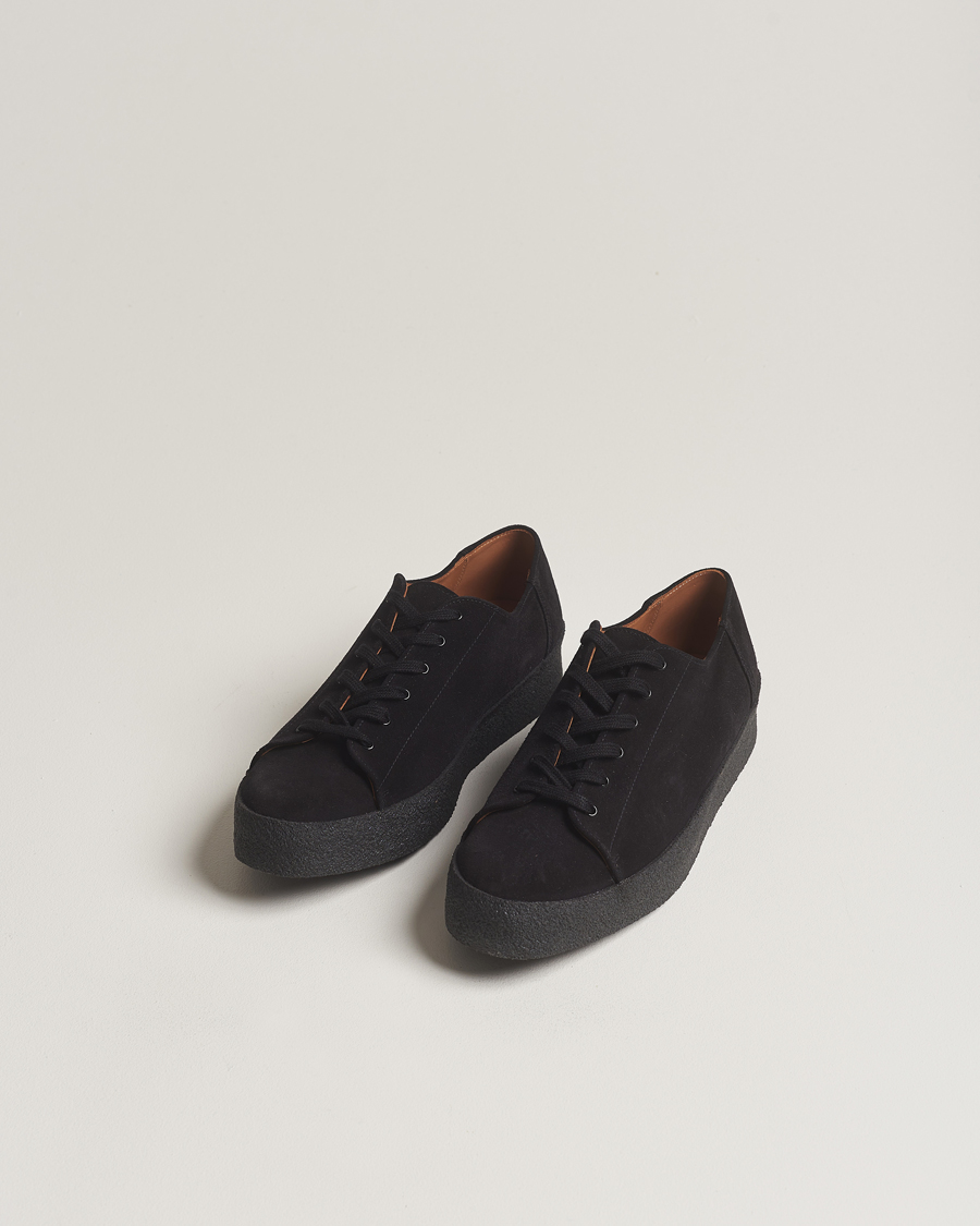 Men | Sanders Ash Suede Monkey Shoe Black | Sanders | Ash Suede Monkey Shoe Black